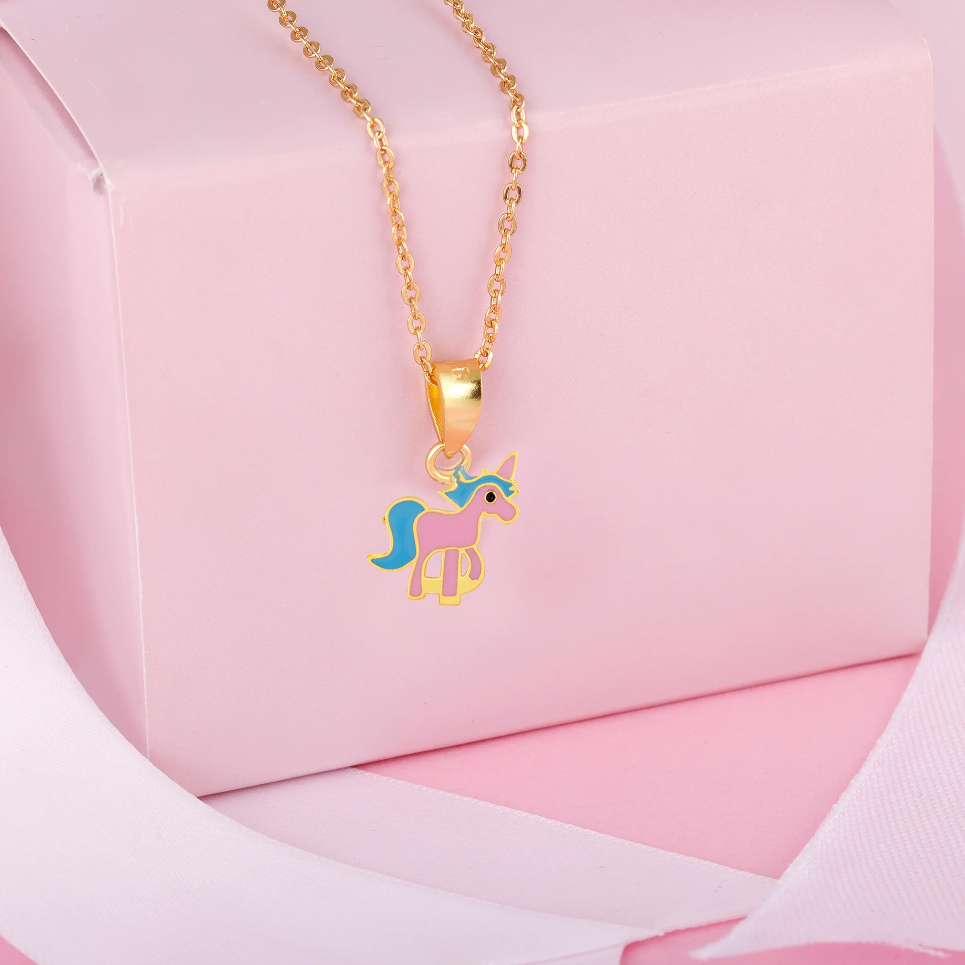Pink Unicorn Pendant for Kids