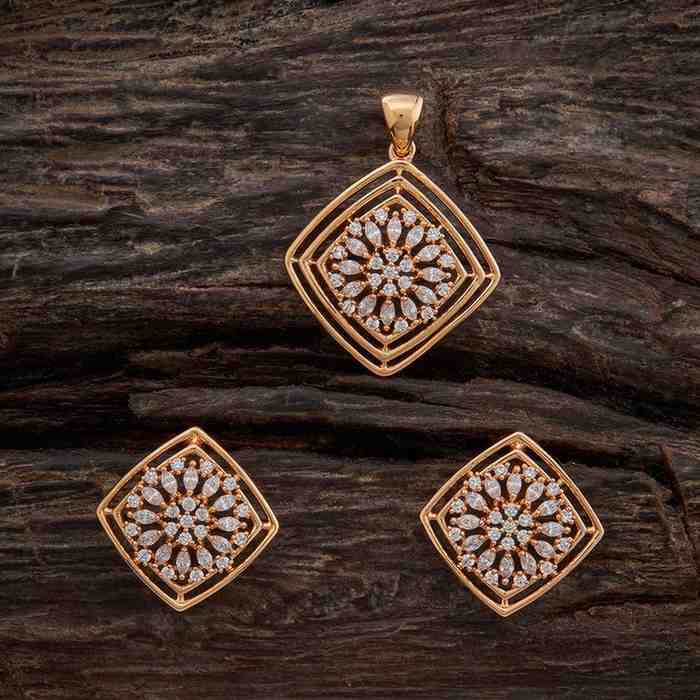Gold Plated Pendant and Earrings Set